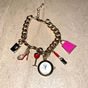 Kensie Glam Watch charm bracelet